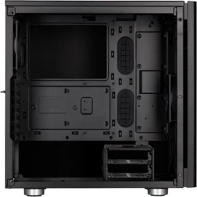 Alt view image 5 of 15 - Corsair Carbide Series 275Q CC-9011164-WW Black Steel / Plastic ATX Mid Tower Quiet Gaming Case