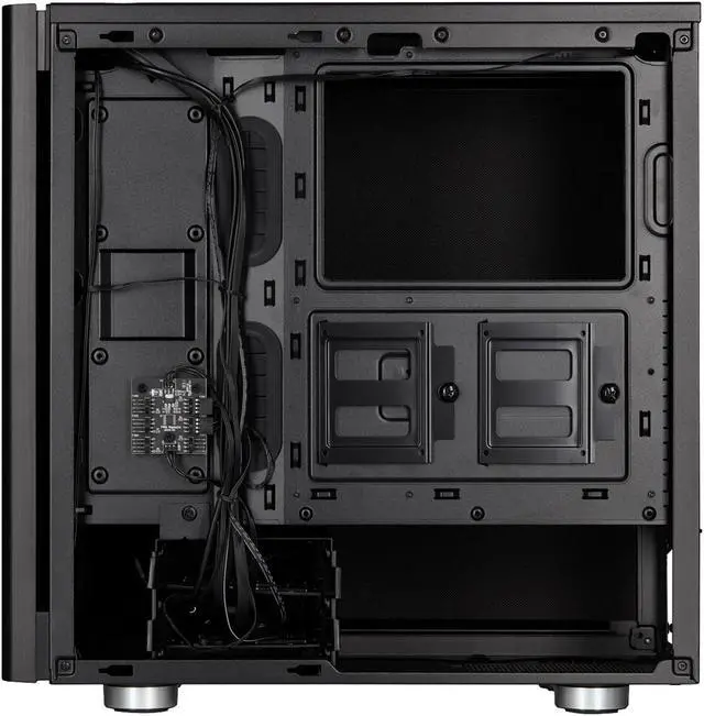 Alt view image 6 of 15 - Corsair Carbide Series 275Q CC-9011164-WW Black Steel / Plastic ATX Mid Tower Quiet Gaming Case