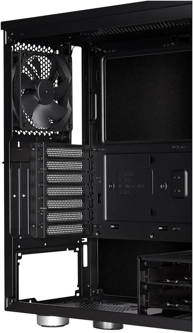 Alt view image 9 of 15 - Corsair Carbide Series 275Q CC-9011164-WW Black Steel / Plastic ATX Mid Tower Quiet Gaming Case