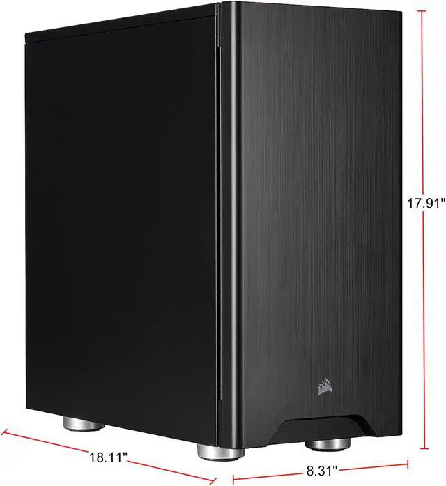Alt view image 15 of 15 - Corsair Carbide Series 275Q CC-9011164-WW Black Steel / Plastic ATX Mid Tower Quiet Gaming Case