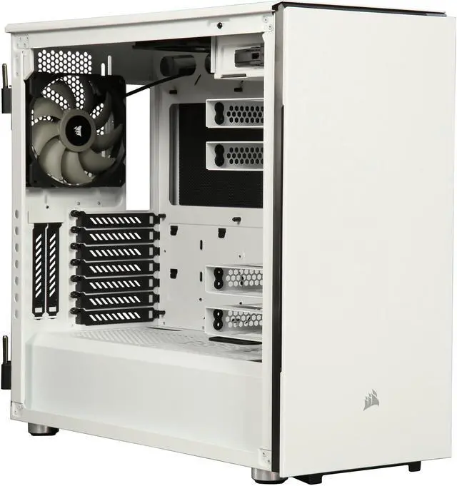 Alt view image 13 of 17 - Corsair Carbide Series 678C CC-9011170-WW White Steel / Plastic / Tempered Glass ATX Mid Tower Low Noise Tempered Glass ATX Case