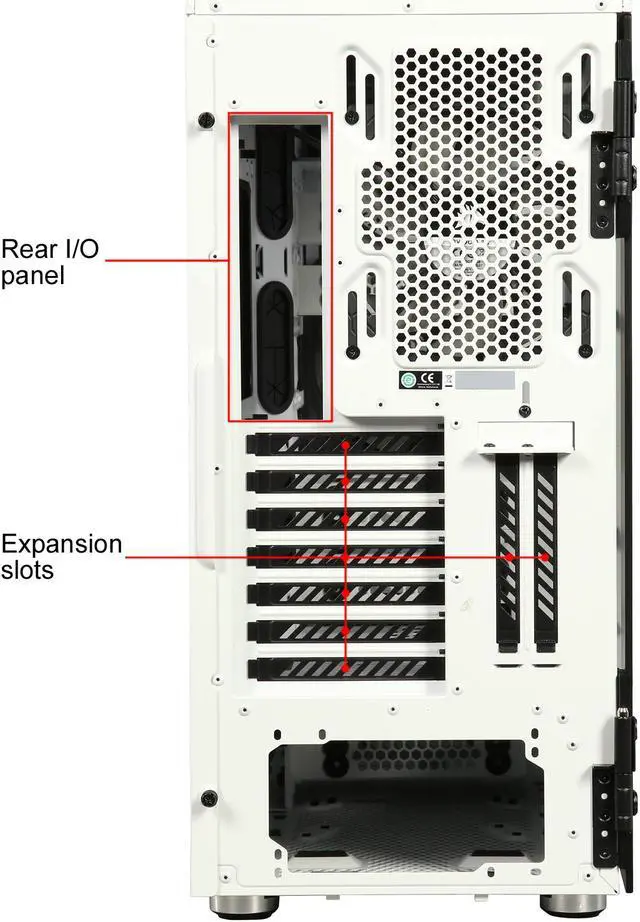Alt view image 16 of 17 - Corsair Carbide Series 678C CC-9011170-WW White Steel / Plastic / Tempered Glass ATX Mid Tower Low Noise Tempered Glass ATX Case