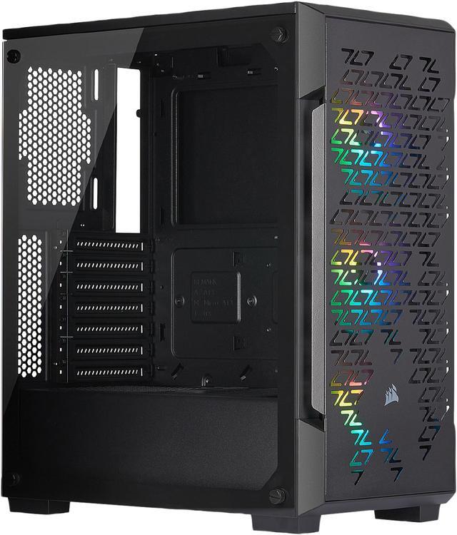 Alt view image 3 of 18 - Corsair iCUE 220T RGB Airflow CC-9011173-WW Black Steel / Plastic / Tempered Glass ATX Mid Tower Computer Case