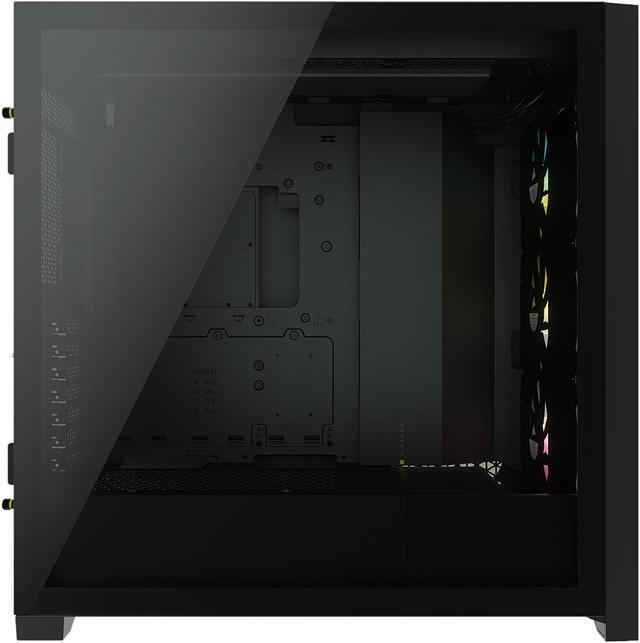 Alt view image 8 of 20 - Corsair iCUE 5000X RGB Tempered Glass Mid-Tower ATX PC Smart Case, Black, CC-9011212-WW