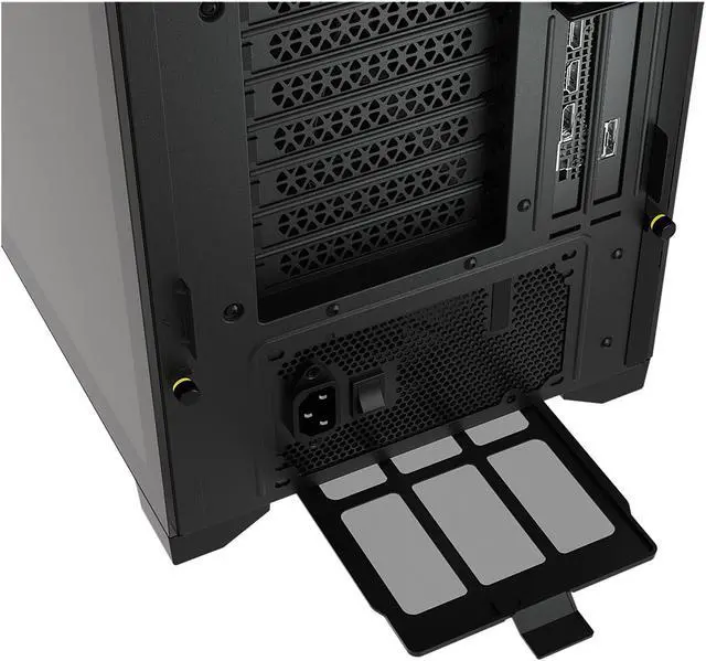 Alt view image 11 of 20 - Corsair iCUE 5000X RGB Tempered Glass Mid-Tower ATX PC Smart Case, Black, CC-9011212-WW