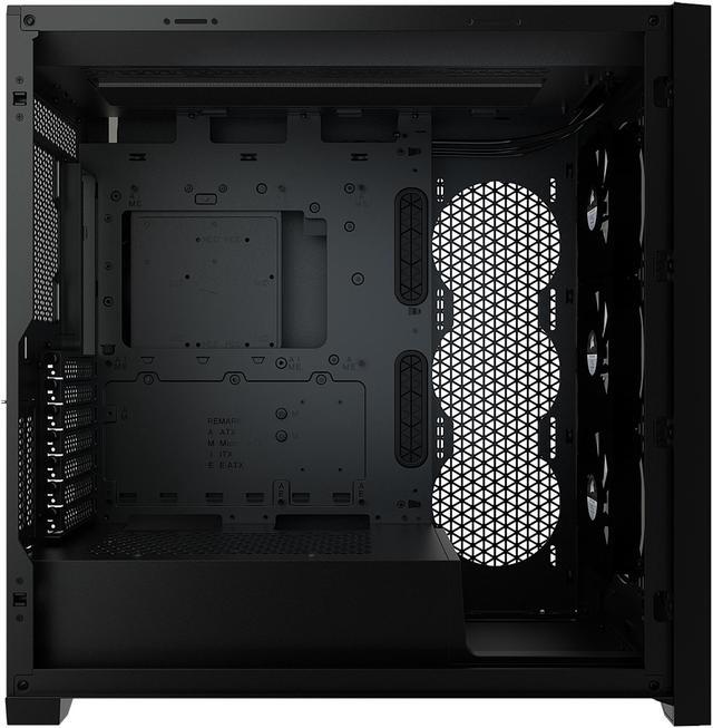 Alt view image 15 of 20 - Corsair iCUE 5000X RGB Tempered Glass Mid-Tower ATX PC Smart Case, Black, CC-9011212-WW