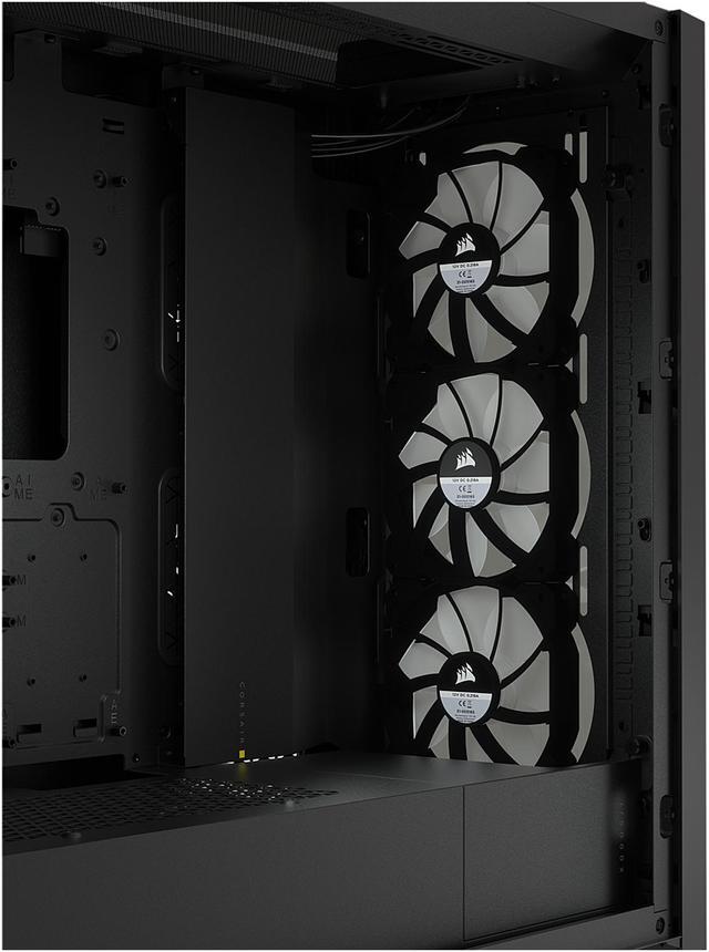 Alt view image 16 of 20 - Corsair iCUE 5000X RGB Tempered Glass Mid-Tower ATX PC Smart Case, Black, CC-9011212-WW