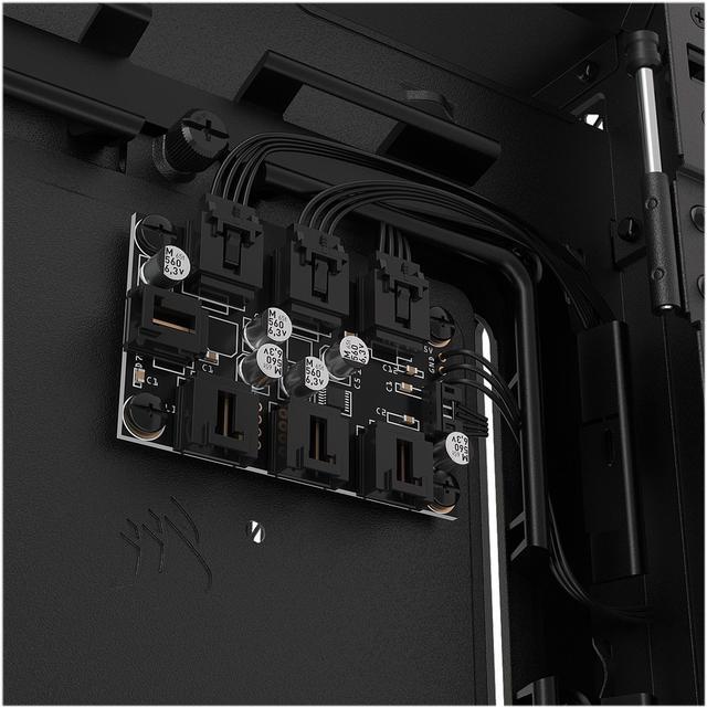 Alt view image 19 of 20 - Corsair iCUE 5000X RGB Tempered Glass Mid-Tower ATX PC Smart Case, Black, CC-9011212-WW