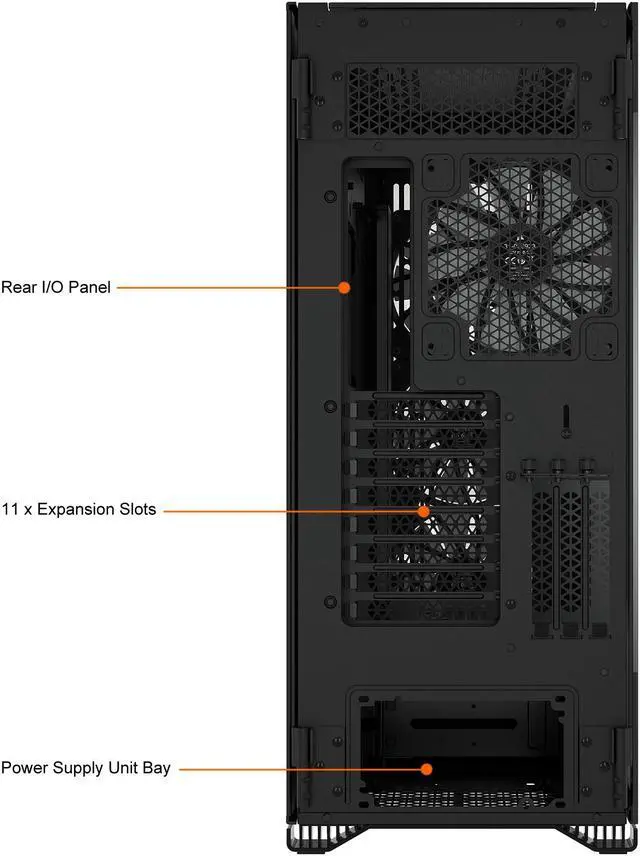 Alt view image 16 of 20 - CORSAIR iCUE 7000X RGB Full-Tower ATX PC Case