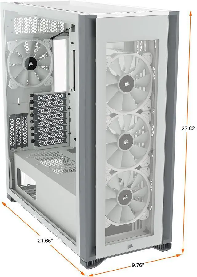 Alt view image 7 of 20 - CORSAIR iCUE 7000X RGB Full-Tower ATX PC Case