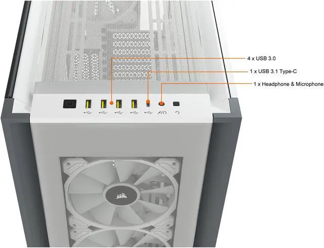 Alt view image 8 of 20 - CORSAIR iCUE 7000X RGB Full-Tower ATX PC Case