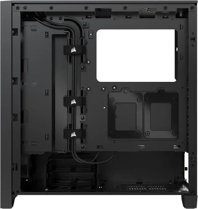 Alt view image 8 of 18 - CORSAIR iCUE 4000D RGB AIRFLOW Mid-Tower Case, Black - 3x AF120 RGB ELITE Fans - iCUE Lighting Node PRO Controller - High-airflow Design