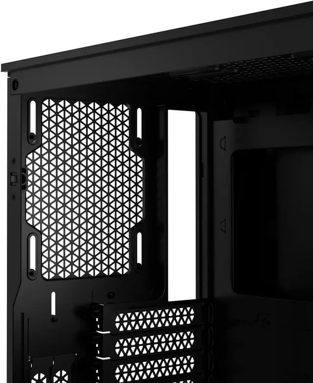 Alt view image 9 of 18 - CORSAIR iCUE 4000D RGB AIRFLOW Mid-Tower Case, Black - 3x AF120 RGB ELITE Fans - iCUE Lighting Node PRO Controller - High-airflow Design