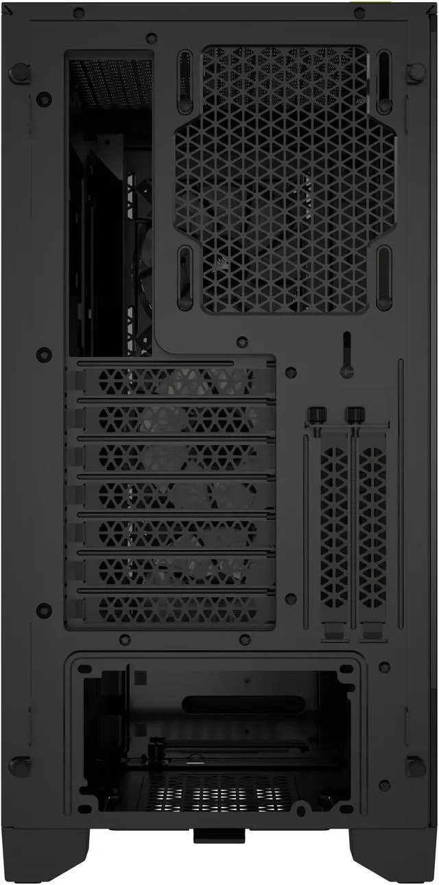 Alt view image 10 of 18 - CORSAIR iCUE 4000D RGB AIRFLOW Mid-Tower Case, Black - 3x AF120 RGB ELITE Fans - iCUE Lighting Node PRO Controller - High-airflow Design
