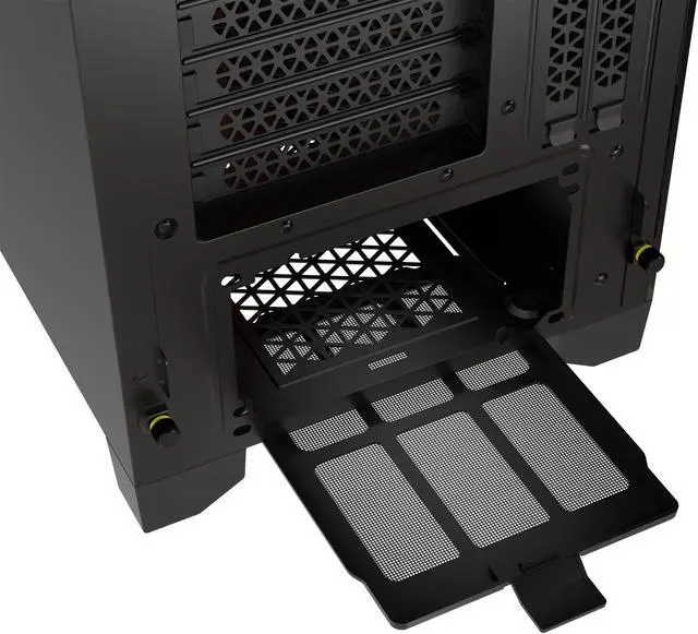 Alt view image 12 of 18 - CORSAIR iCUE 4000D RGB AIRFLOW Mid-Tower Case, Black - 3x AF120 RGB ELITE Fans - iCUE Lighting Node PRO Controller - High-airflow Design