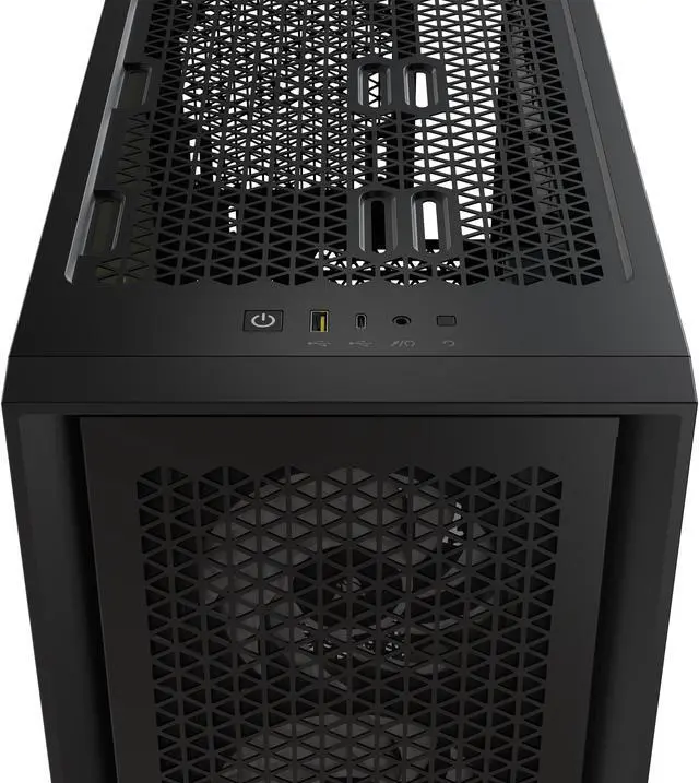 Alt view image 15 of 18 - CORSAIR iCUE 4000D RGB AIRFLOW Mid-Tower Case, Black - 3x AF120 RGB ELITE Fans - iCUE Lighting Node PRO Controller - High-airflow Design