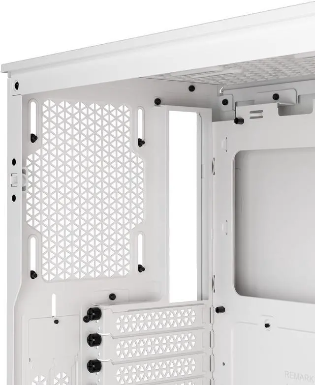 Alt view image 14 of 20 - CORSAIR iCUE 4000D RGB AIRFLOW Mid-Tower Case, True White - 3x AF120 RGB ELITE White Fans - iCUE Lighting Node PRO Controller - High-airflow Design
