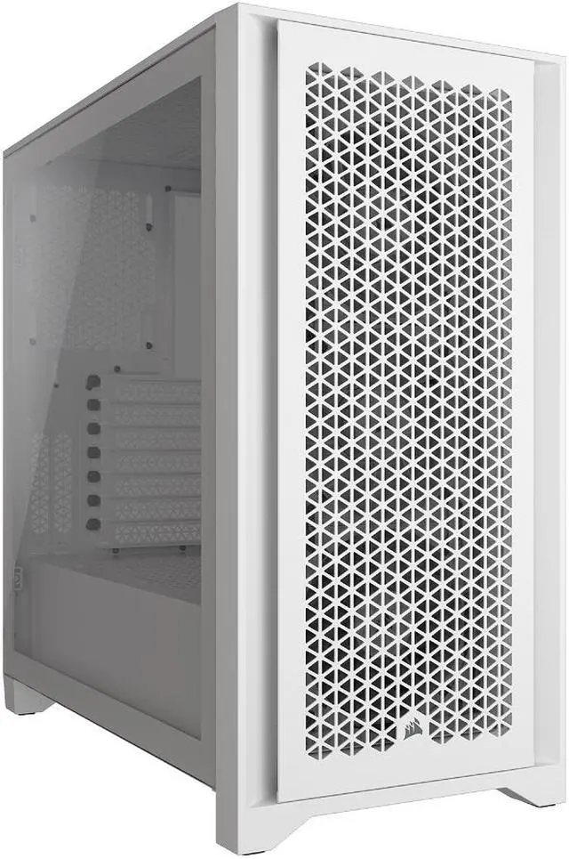 Alt view image 18 of 20 - CORSAIR iCUE 4000D RGB AIRFLOW Mid-Tower Case, True White - 3x AF120 RGB ELITE White Fans - iCUE Lighting Node PRO Controller - High-airflow Design