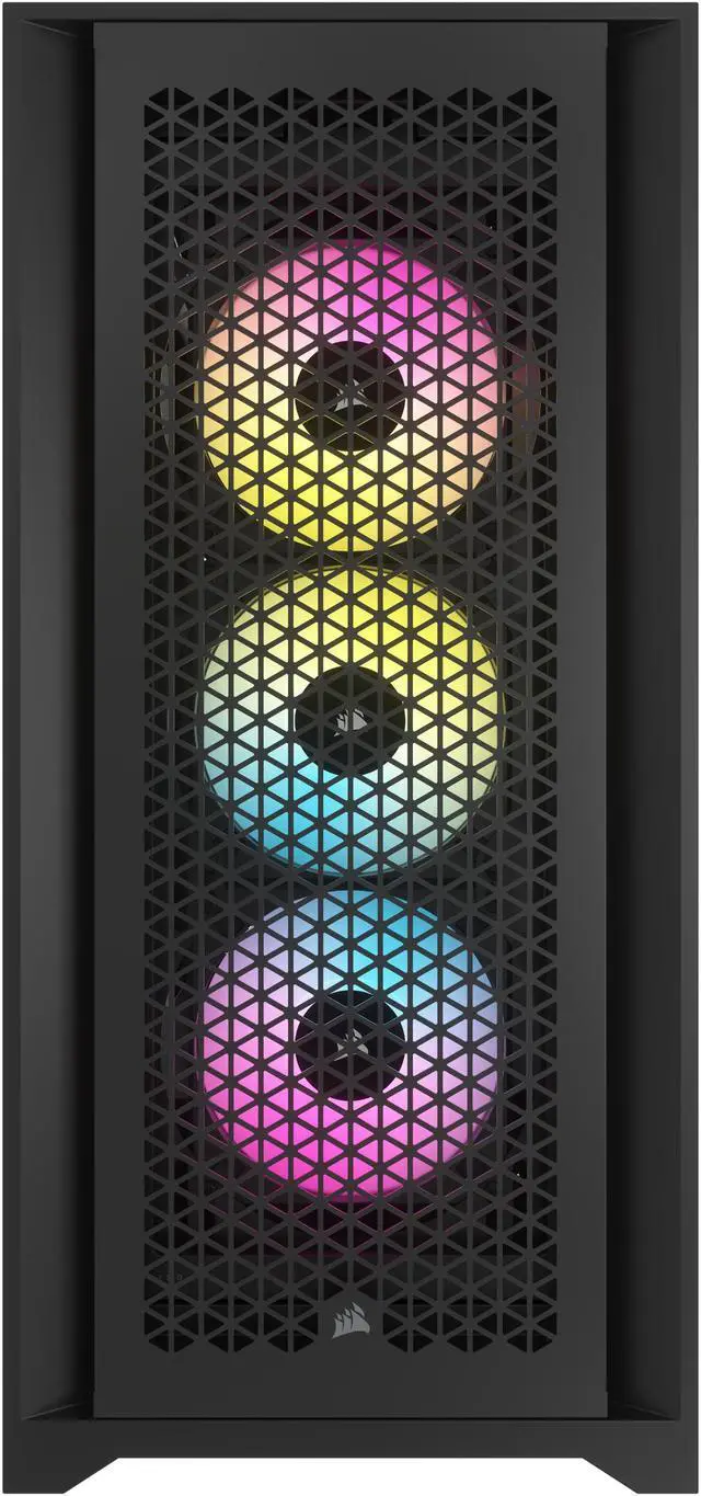 Alt view image 15 of 20 - CORSAIR iCUE 5000D RGB AIRFLOW Mid-Tower Case, Black - 3x AF120 RGB ELITE Fans - iCUE Lighting Node PRO Controller - High-airflow Design