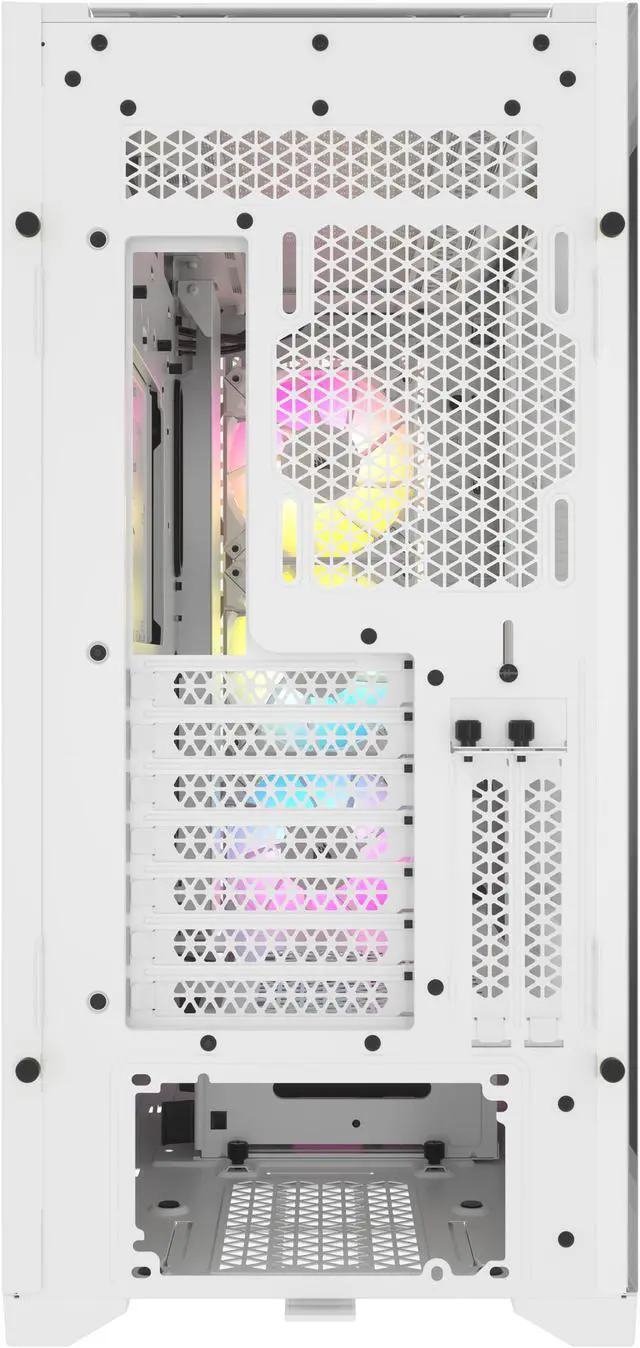 Alt view image 9 of 20 - CORSAIR iCUE 5000D RGB AIRFLOW Mid-Tower Case, True White - 3x AF120 RGB ELITE - White Fans - iCUE Lighting Node PRO Controller - High-airflow Design