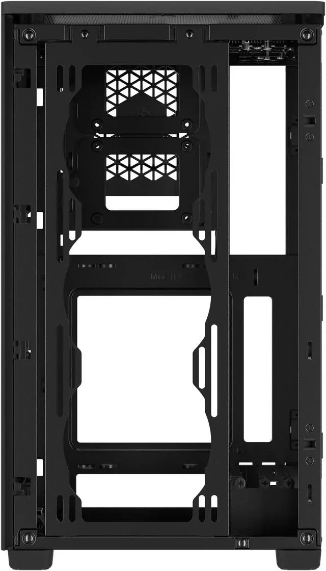 Alt view image 9 of 11 - CORSAIR iCUE 2000D RGB AIRFLOW Mini-ITX PC Case - Black - Mini-ITX Form-Factor - Steel Mesh Panels iCUE Lighting Node CORE Controller