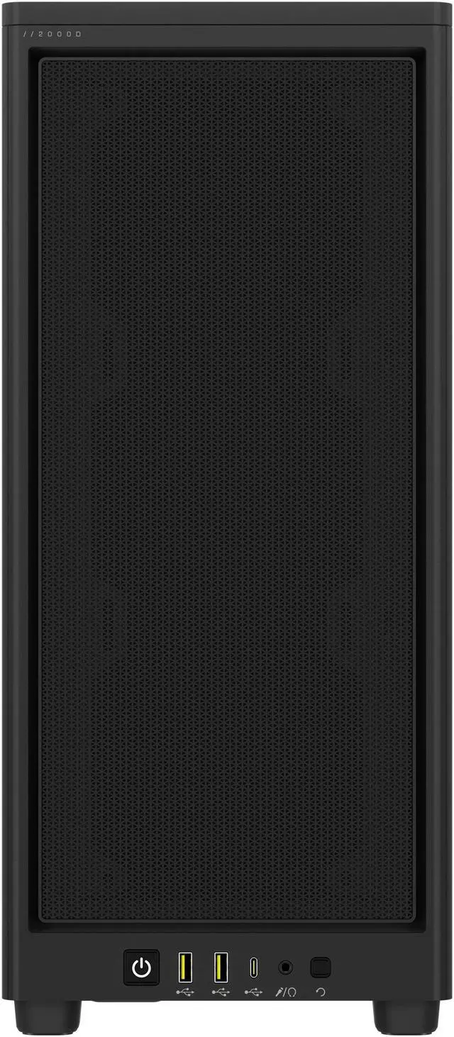 Alt view image 5 of 11 - CORSAIR iCUE 2000D RGB AIRFLOW Mini-ITX PC Case - Black - Mini-ITX Form-Factor - Steel Mesh Panels iCUE Lighting Node CORE Controller