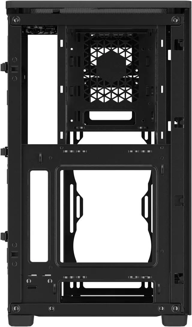 Alt view image 8 of 11 - CORSAIR iCUE 2000D RGB AIRFLOW Mini-ITX PC Case - Black - Mini-ITX Form-Factor - Steel Mesh Panels iCUE Lighting Node CORE Controller