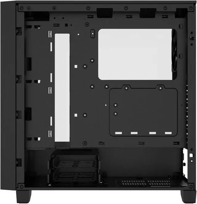 Alt view image 9 of 10 - CORSAIR 3000D AIRFLOW Mid-Tower PC Case - Black - 2x SP120 ELITE Fans - Four-Slot GPU Support – Fits up to 8x 120mm fans - High-Airflow Design