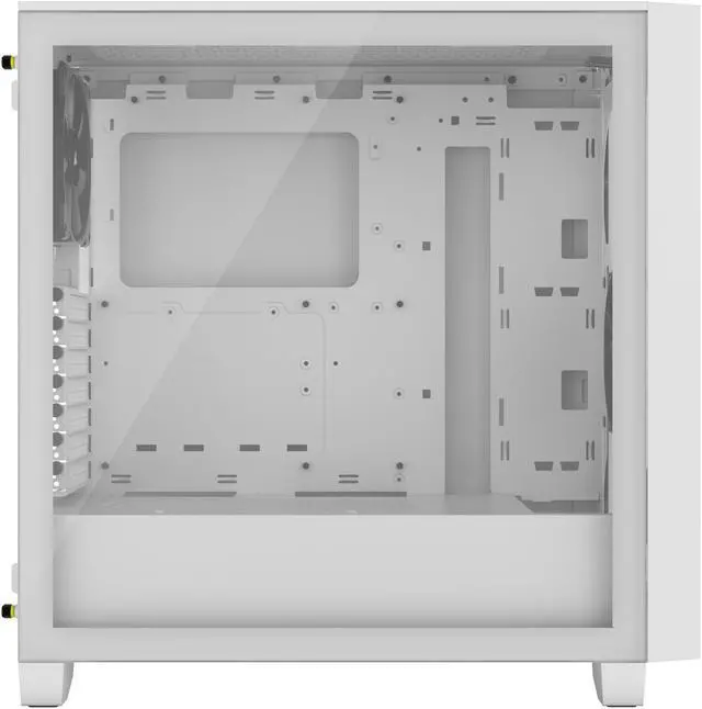 Alt view image 9 of 10 - CORSAIR 3000D AIRFLOW Mid-Tower PC Case - White - 2x SP120 ELITE Fans - Four-Slot GPU Support – Fits up to 8x 120mm fans - High-Airflow Design