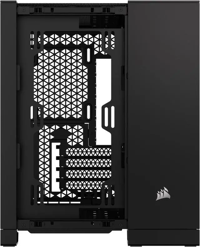 Alt view image 5 of 20 - CORSAIR 2500D AIRFLOW Micro ATX Dual Chamber PC Case – Fully Mesh Front, Side, and Roof Panels – Fits up to 11x 120mm fans – 4x AIO Radiator Mounting Positions