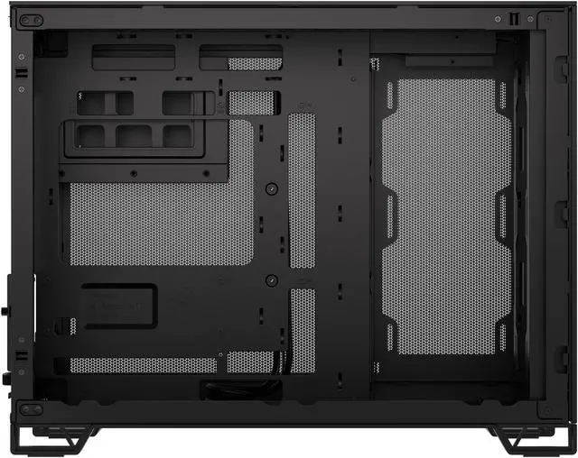 Alt view image 12 of 20 - CORSAIR 2500D AIRFLOW Micro ATX Dual Chamber PC Case – Fully Mesh Front, Side, and Roof Panels – Fits up to 11x 120mm fans – 4x AIO Radiator Mounting Positions