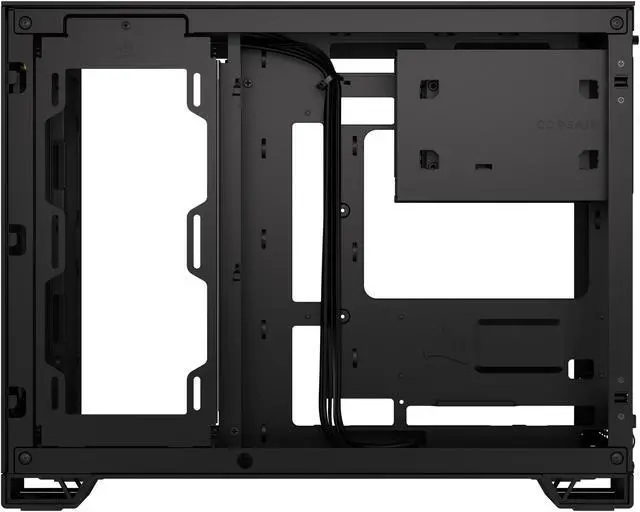 Alt view image 14 of 20 - CORSAIR 2500D AIRFLOW Micro ATX Dual Chamber PC Case – Fully Mesh Front, Side, and Roof Panels – Fits up to 11x 120mm fans – 4x AIO Radiator Mounting Positions