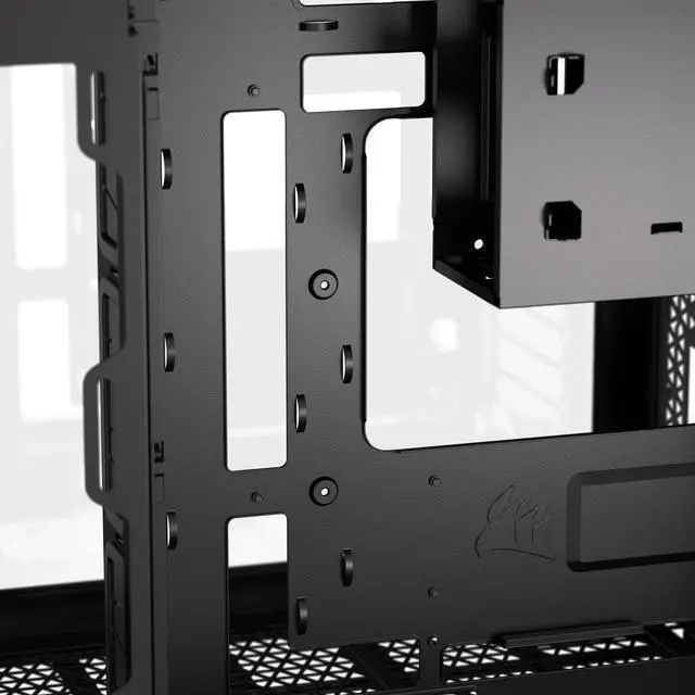 Alt view image 17 of 20 - CORSAIR 2500D AIRFLOW Micro ATX Dual Chamber PC Case – Fully Mesh Front, Side, and Roof Panels – Fits up to 11x 120mm fans – 4x AIO Radiator Mounting Positions