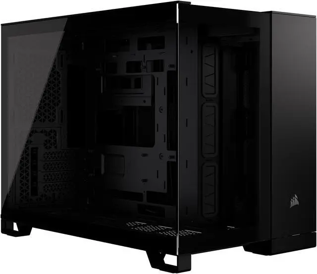 Main image of CORSAIR 2500X Micro ATX Dual Chamber PC Case –Tempered Glass Front Panels – Fits up to 9x 120mm fans – 3x Radiator Mounting Positions – Highly Customizable