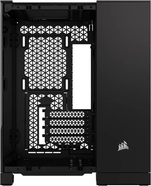 Alt view image 5 of 19 - CORSAIR 2500X Micro ATX Dual Chamber PC Case –Tempered Glass Front Panels – Fits up to 9x 120mm fans – 3x Radiator Mounting Positions – Highly Customizable