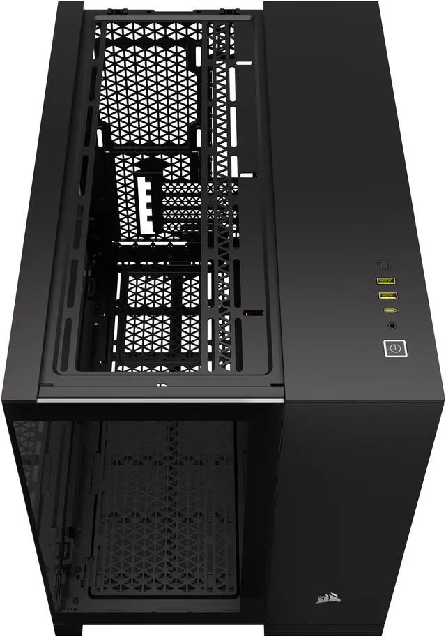 Alt view image 7 of 19 - CORSAIR 2500X Micro ATX Dual Chamber PC Case –Tempered Glass Front Panels – Fits up to 9x 120mm fans – 3x Radiator Mounting Positions – Highly Customizable