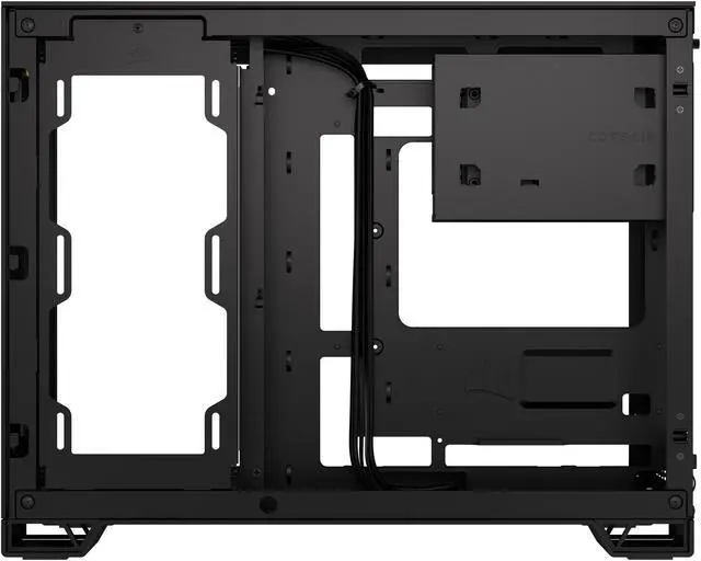 Alt view image 14 of 19 - CORSAIR 2500X Micro ATX Dual Chamber PC Case –Tempered Glass Front Panels – Fits up to 9x 120mm fans – 3x Radiator Mounting Positions – Highly Customizable