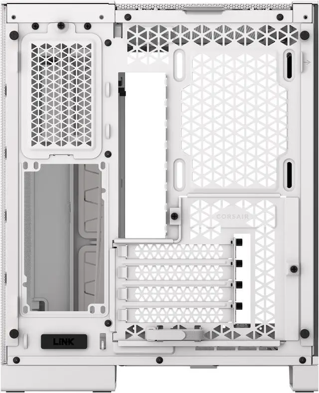 Alt view image 4 of 18 - CORSAIR 2500X Micro ATX Dual Chamber PC Case –White – Tempered Glass Front Panels – Fits up to 9x 120mm fans – 3x Radiator Mounting Positions – Highly Customizable