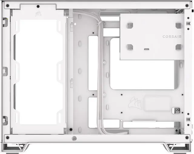 Alt view image 6 of 18 - CORSAIR 2500X Micro ATX Dual Chamber PC Case –White – Tempered Glass Front Panels – Fits up to 9x 120mm fans – 3x Radiator Mounting Positions – Highly Customizable