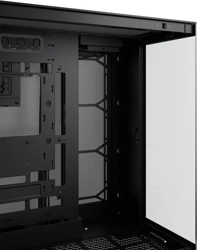Alt view image 10 of 19 - CORSAIR 6500X Mid-Tower Dual Chamber PC Case – Unobstructed view with wraparound front and side glass panels – Fits up to 10x 120mm fans – 4x Radiator Mounting Positions