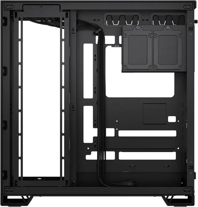 Alt view image 15 of 19 - CORSAIR 6500X Mid-Tower Dual Chamber PC Case – Unobstructed view with wraparound front and side glass panels – Fits up to 10x 120mm fans – 4x Radiator Mounting Positions