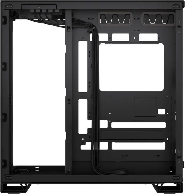 Alt view image 16 of 19 - CORSAIR 6500X Mid-Tower Dual Chamber PC Case – Unobstructed view with wraparound front and side glass panels – Fits up to 10x 120mm fans – 4x Radiator Mounting Positions