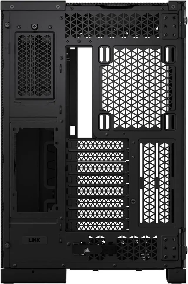Alt view image 17 of 19 - CORSAIR 6500X Mid-Tower Dual Chamber PC Case – Unobstructed view with wraparound front and side glass panels – Fits up to 10x 120mm fans – 4x Radiator Mounting Positions