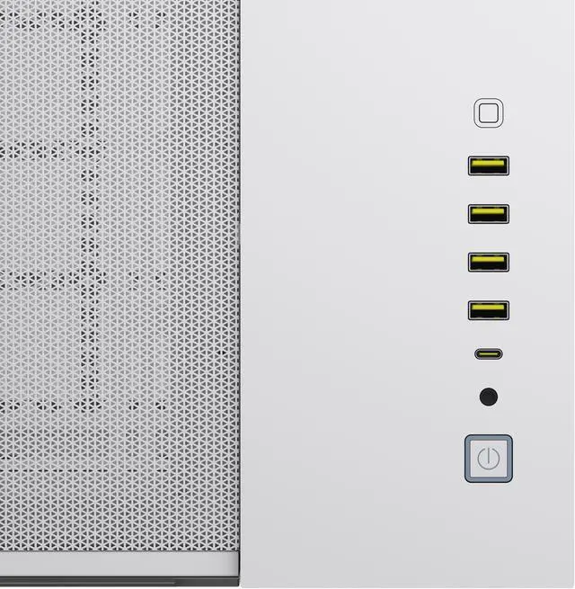 Alt view image 2 of 18 - CORSAIR 6500X Mid-Tower Dual Chamber PC Case – White - Unobstructed view with wraparound front and side glass panels – Fits up to 10x 120mm fans – 4x Radiator Mounting Positions