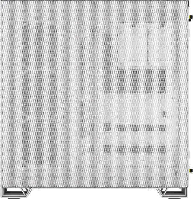 Alt view image 13 of 18 - CORSAIR 6500X Mid-Tower Dual Chamber PC Case – White - Unobstructed view with wraparound front and side glass panels – Fits up to 10x 120mm fans – 4x Radiator Mounting Positions