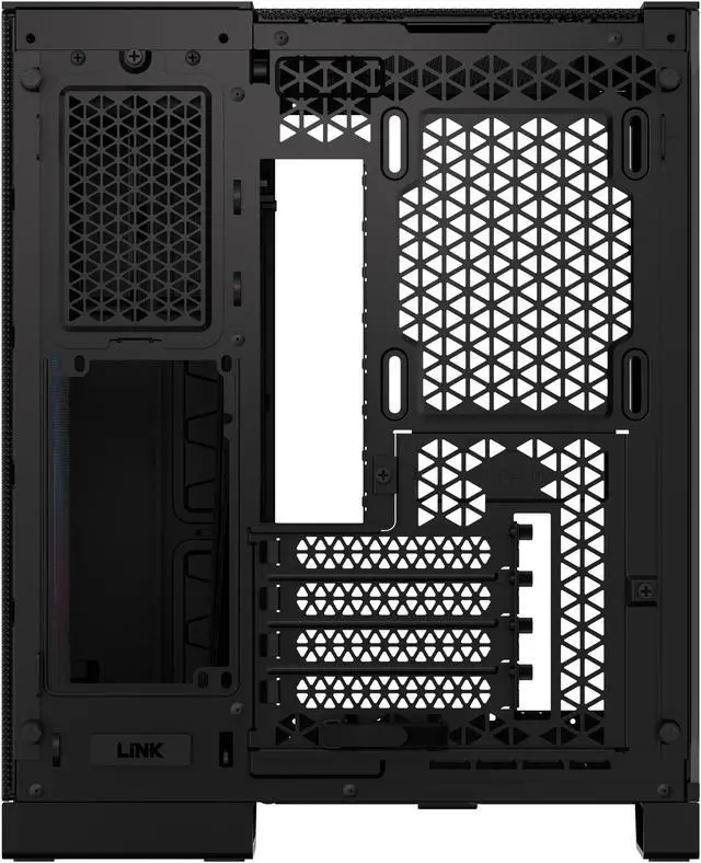 Alt view image 10 of 20 - CORSAIR iCUE LINK 2500X RGB Micro ATX Dual Chamber PC Case – Two Tempered Glass Panels – 2x RX120 RGB  Fans Included – Highly Customizable