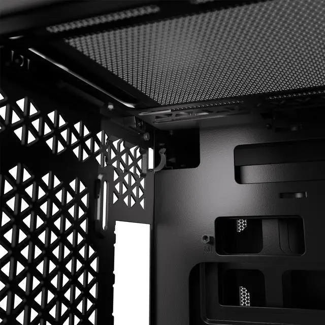 Alt view image 15 of 20 - CORSAIR iCUE LINK 2500X RGB Micro ATX Dual Chamber PC Case – Two Tempered Glass Panels – 2x RX120 RGB  Fans Included – Highly Customizable