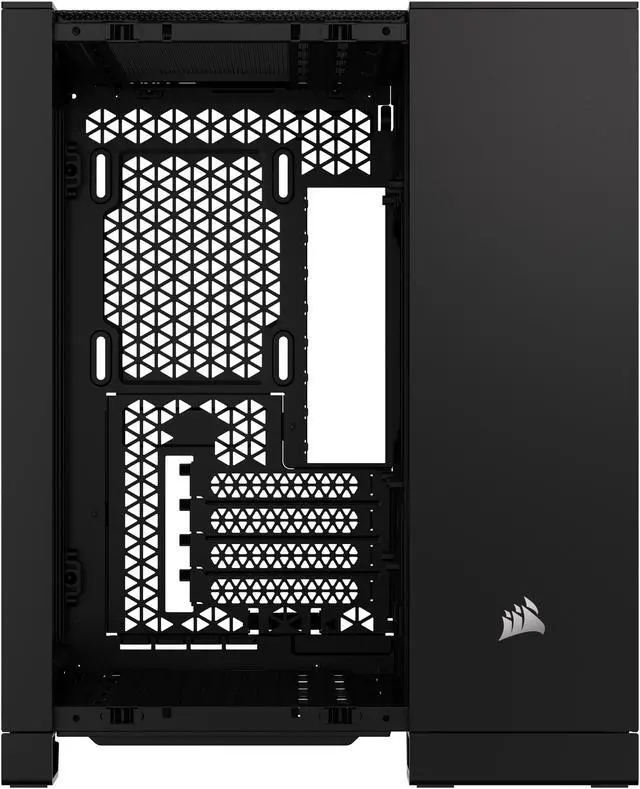 Alt view image 18 of 20 - CORSAIR iCUE LINK 2500X RGB Micro ATX Dual Chamber PC Case – Two Tempered Glass Panels – 2x RX120 RGB  Fans Included – Highly Customizable