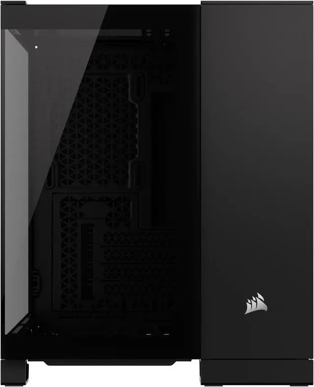 Alt view image 19 of 20 - CORSAIR iCUE LINK 2500X RGB Micro ATX Dual Chamber PC Case – Two Tempered Glass Panels – 2x RX120 RGB  Fans Included – Highly Customizable