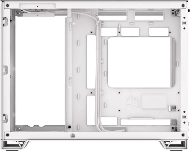 Alt view image 12 of 19 - CORSAIR iCUE LINK 2500X RGB Micro ATX Dual Chamber PC Case – White – Two Tempered Glass Panels – 2x  RX120 RGB Fans Included – Highly Customizable
